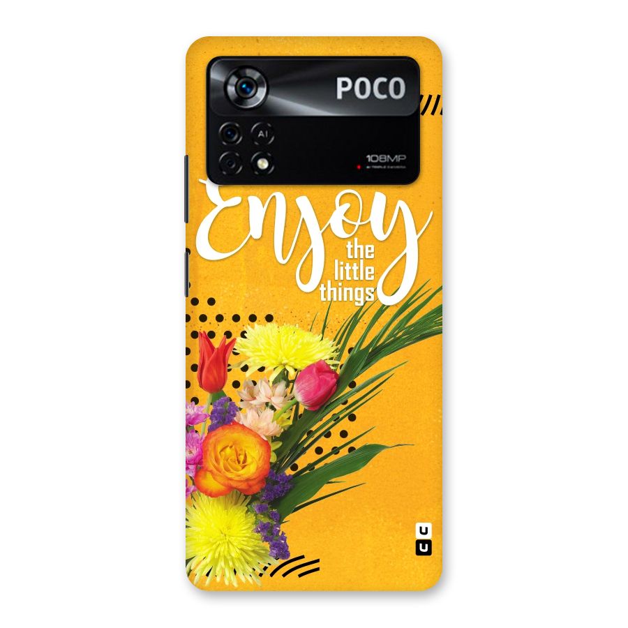 Always Enjoy Little Things Back Case for Poco X4 Pro 5G