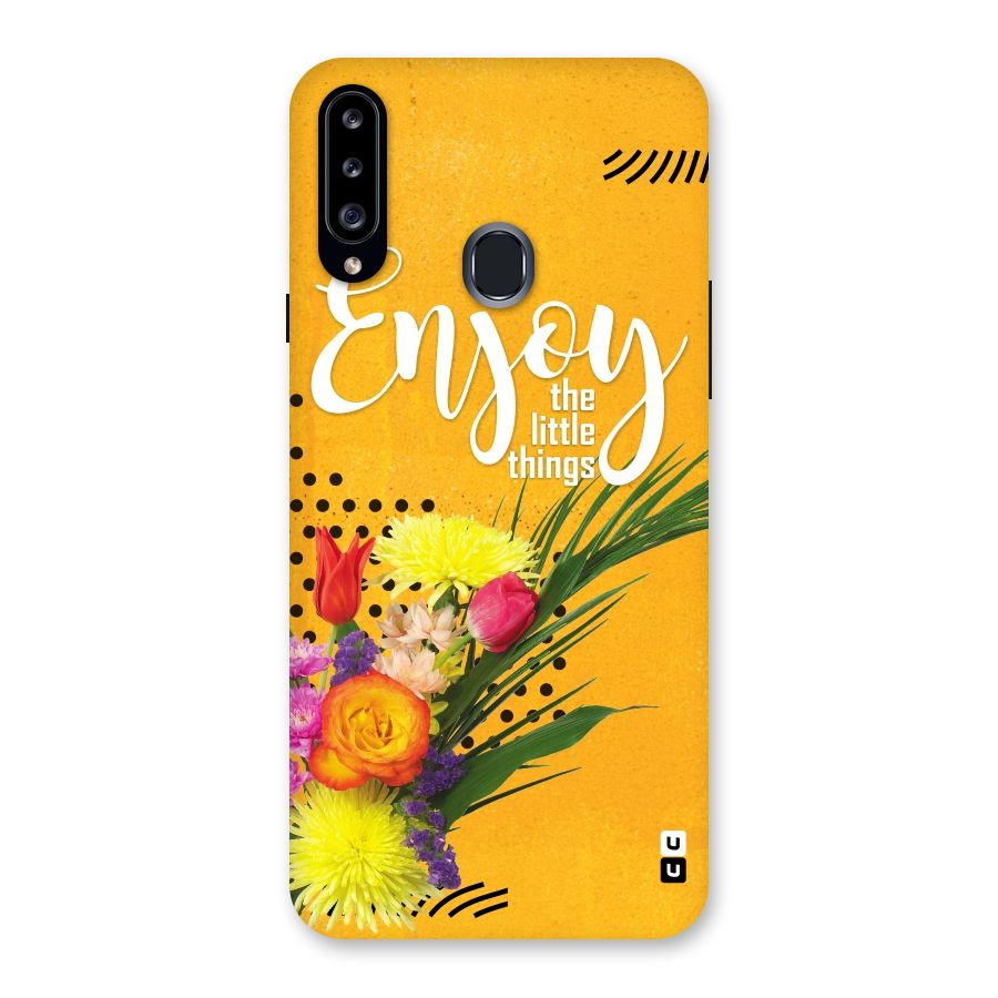 Always Enjoy Little Things Back Case for Samsung Galaxy A20s