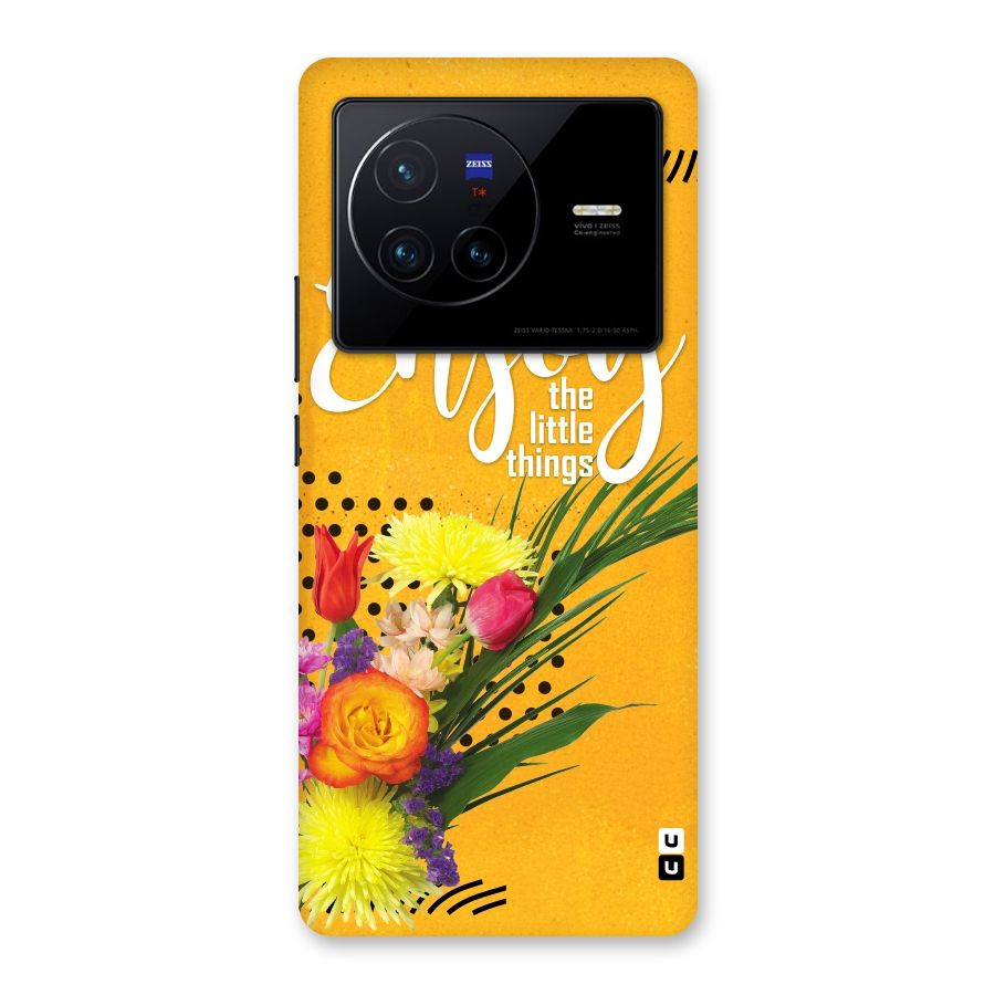 Always Enjoy Little Things Back Case for Vivo X80