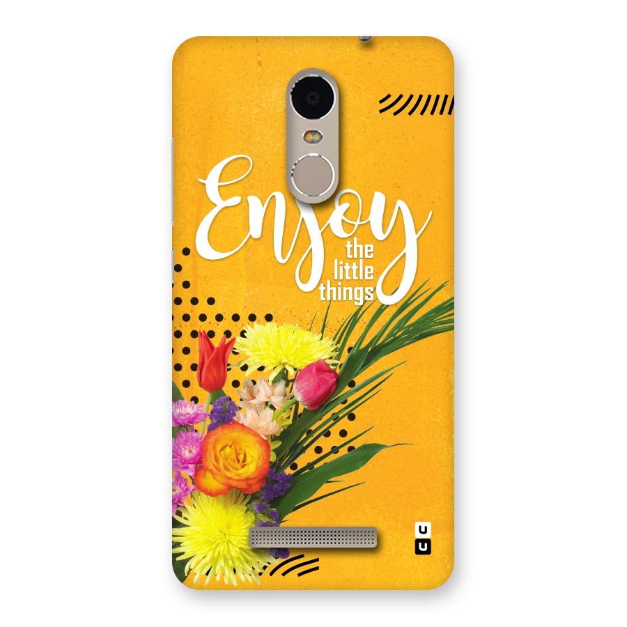 Always Enjoy Little Things Back Case for Xiaomi Redmi Note 3