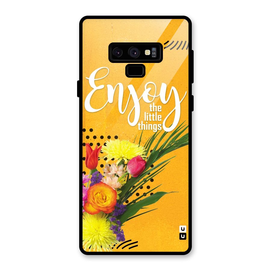 Always Enjoy Little Things Glass Back Case for Galaxy Note 9