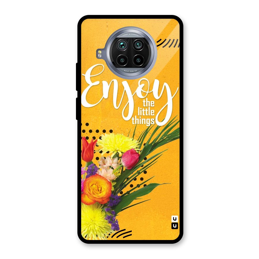 Always Enjoy Little Things Glass Back Case for Mi 10i