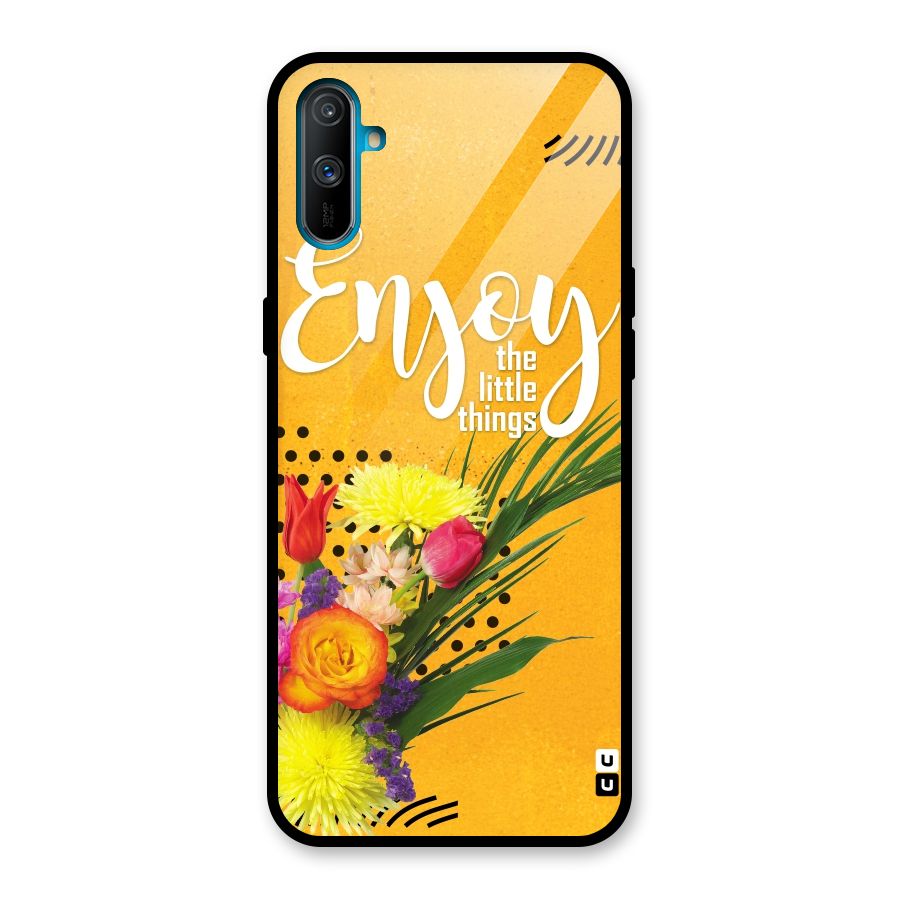 Always Enjoy Little Things Glass Back Case for Realme C3