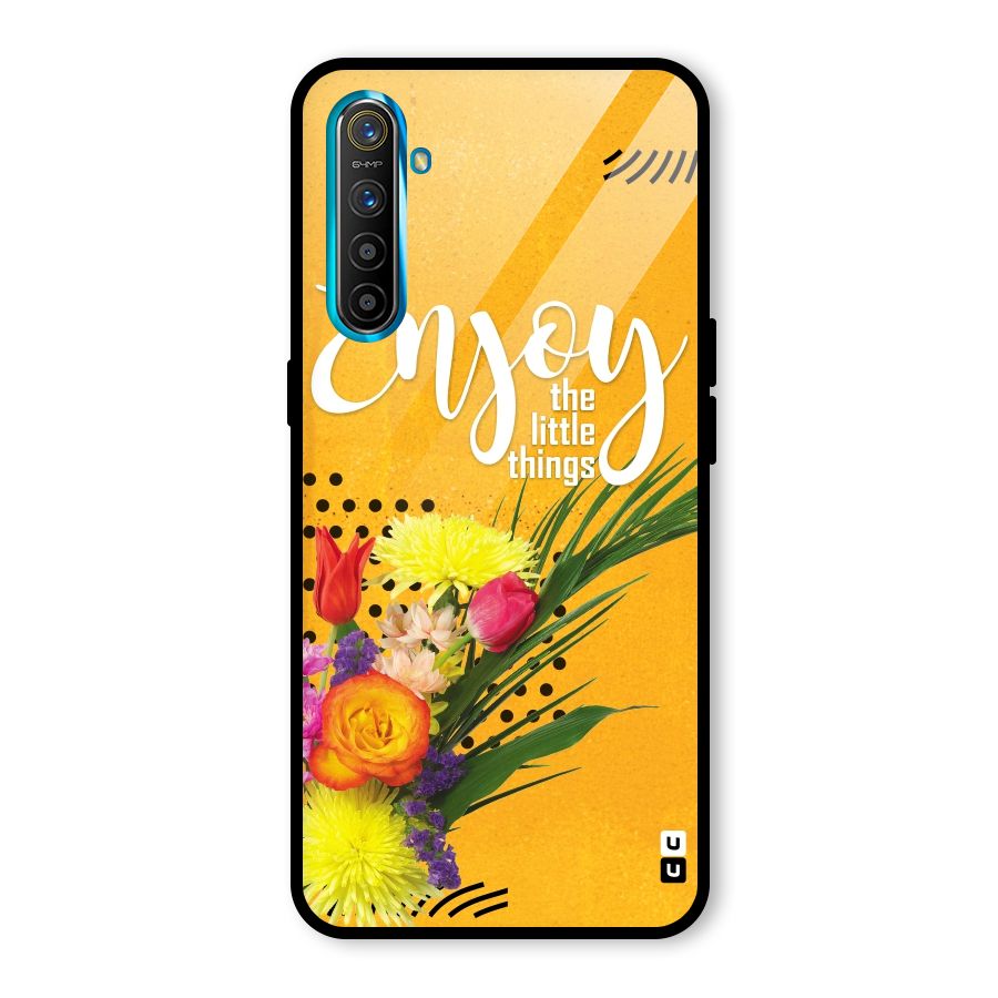 Always Enjoy Little Things Glass Back Case for Realme X2
