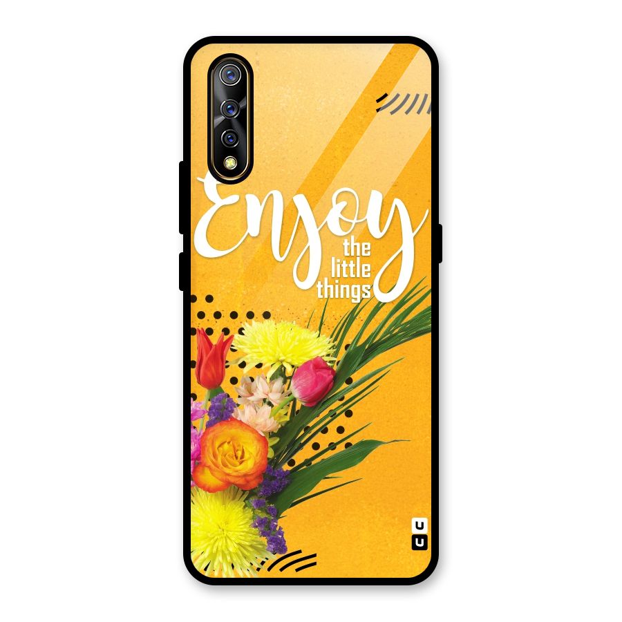 Always Enjoy Little Things Glass Back Case for Vivo S1