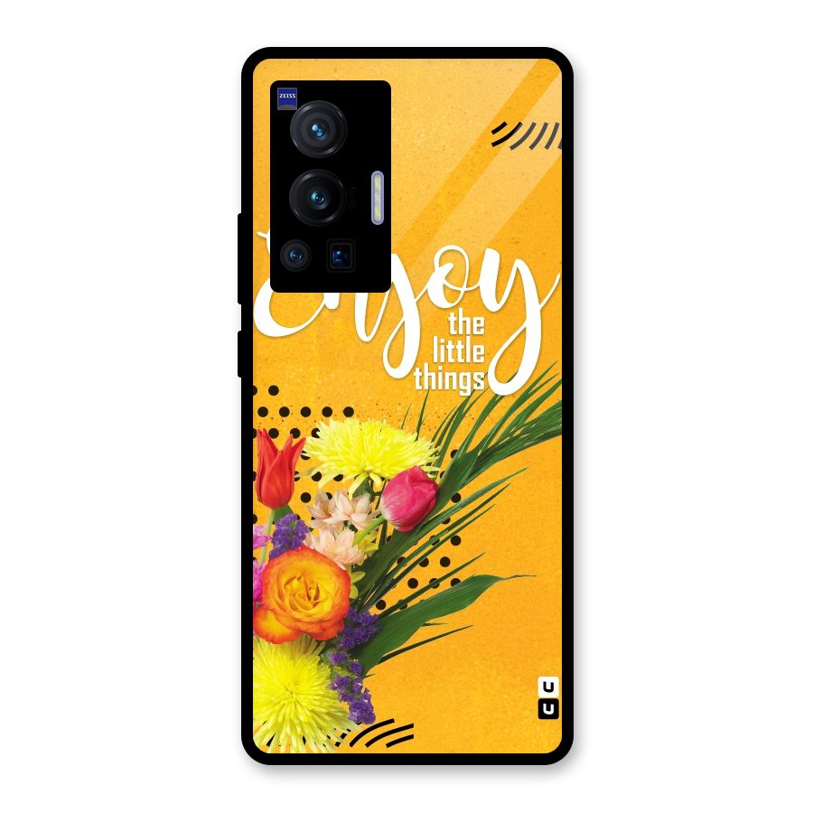 Always Enjoy Little Things Glass Back Case for Vivo X70 Pro