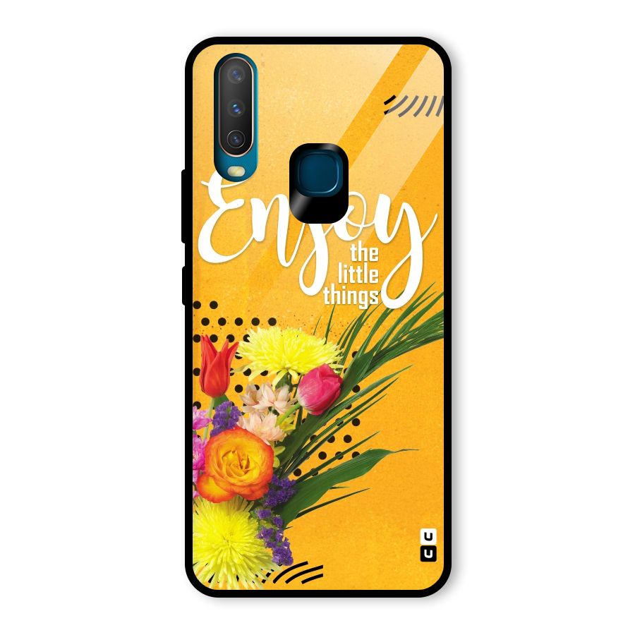 Always Enjoy Little Things Glass Back Case for Vivo Y15