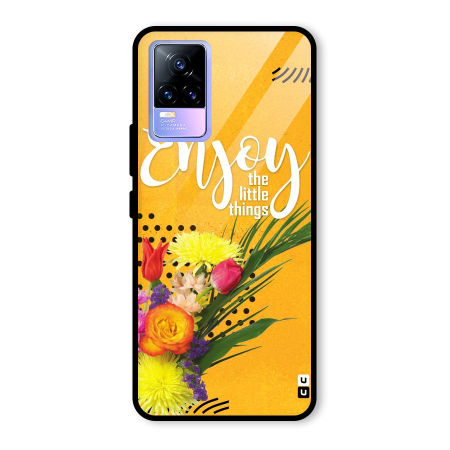Always Enjoy Little Things Glass Back Case for Vivo Y73