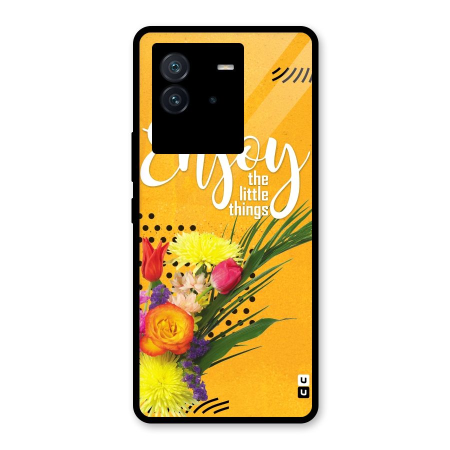 Always Enjoy Little Things Glass Back Case for Vivo iQOO Neo 6 5G
