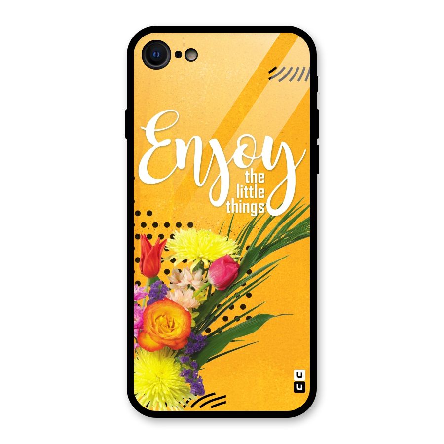 Always Enjoy Little Things Glass Back Case for iPhone SE 2022