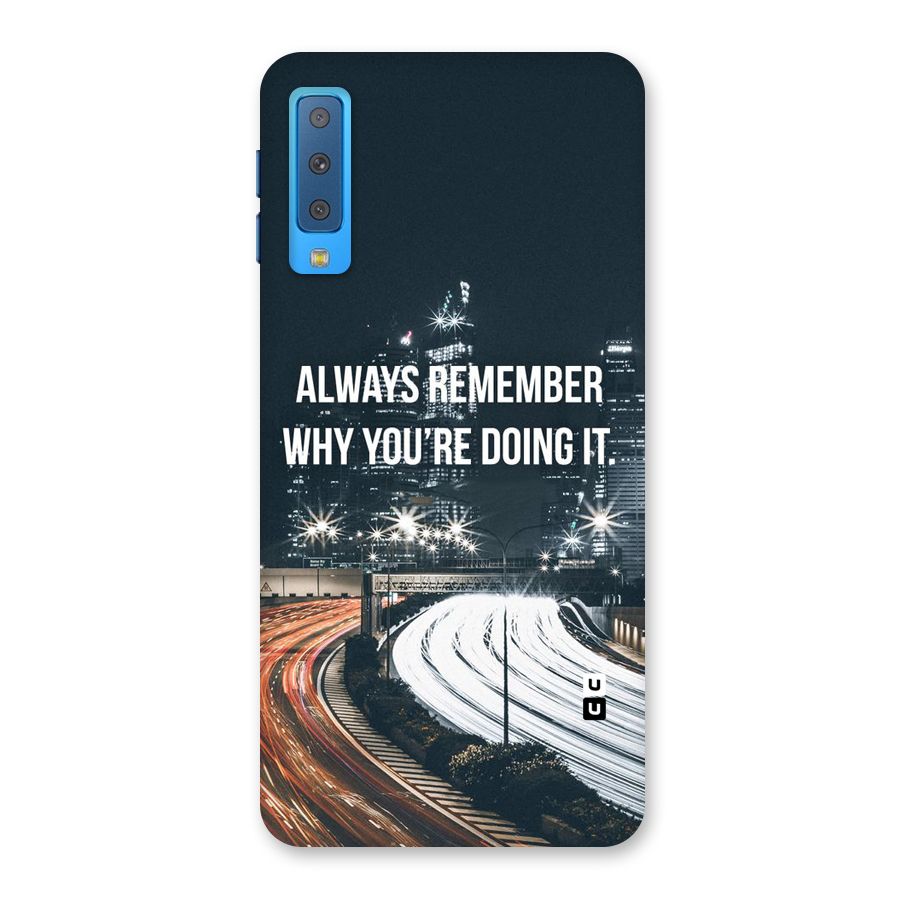 Always Remember Back Case for Galaxy A7 (2018)