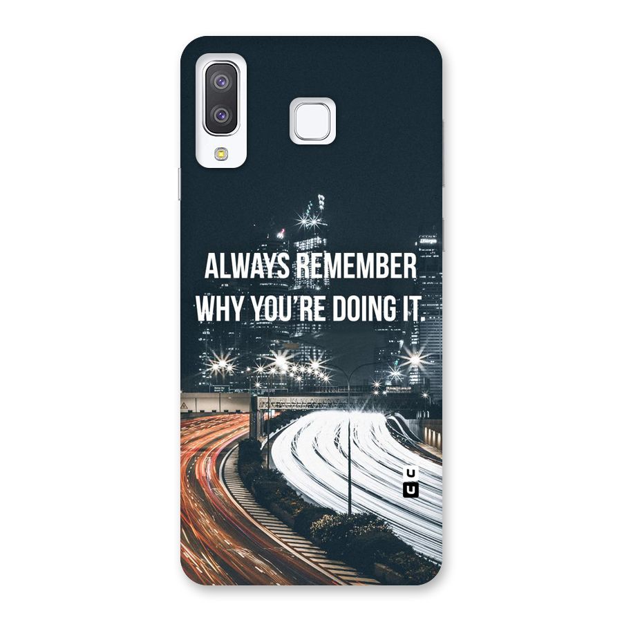 Always Remember Back Case for Galaxy A8 Star