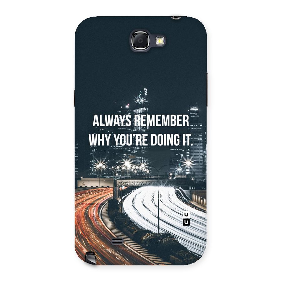 Always Remember Back Case for Galaxy Note 2