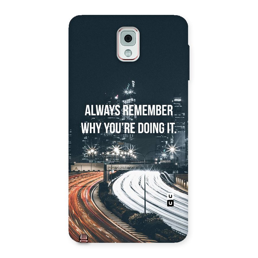 Always Remember Back Case for Galaxy Note 3