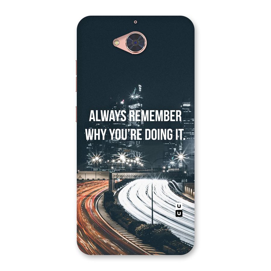 Always Remember Back Case for Gionee S6 Pro