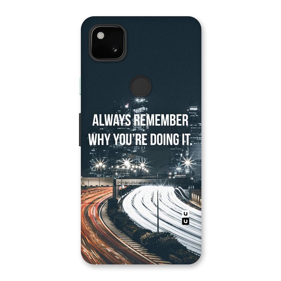 Always Remember Back Case for Google Pixel 4a