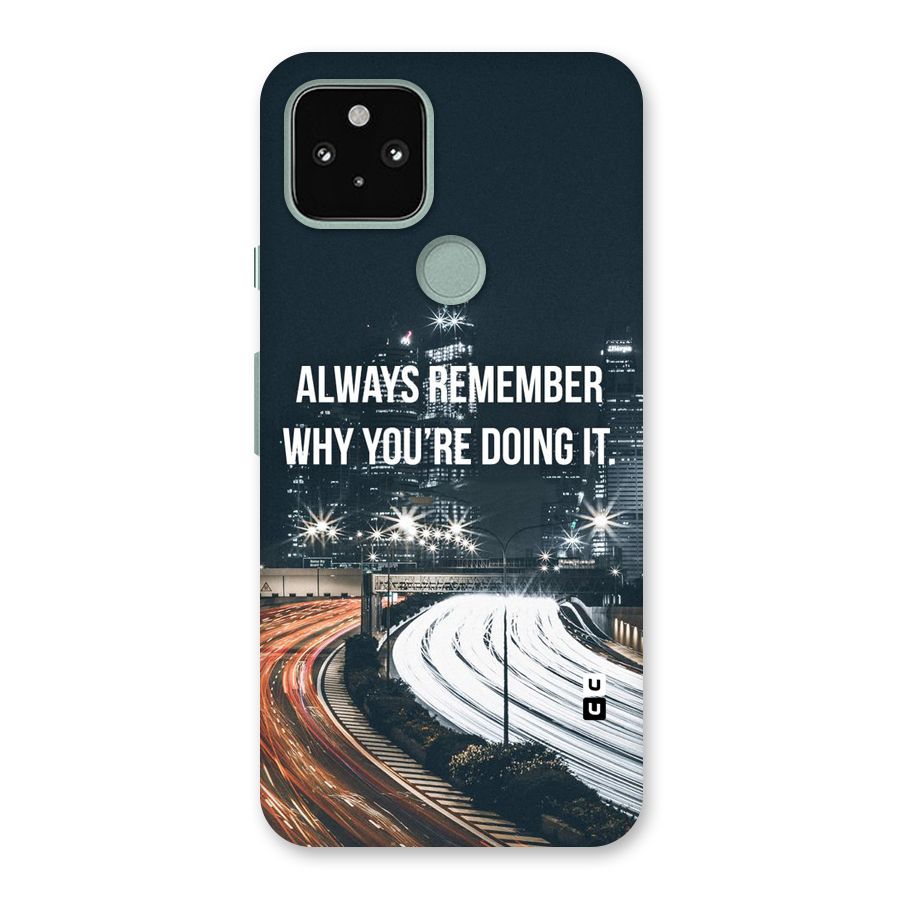 Always Remember Back Case for Google Pixel 5