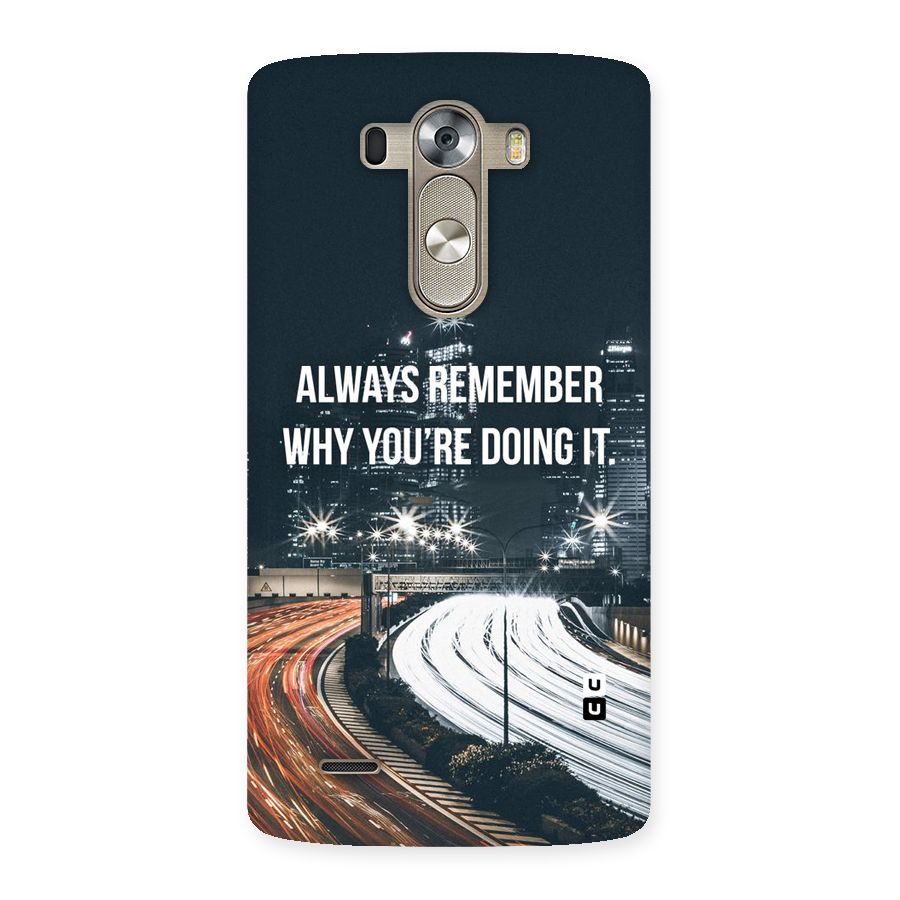 Always Remember Back Case for LG G3
