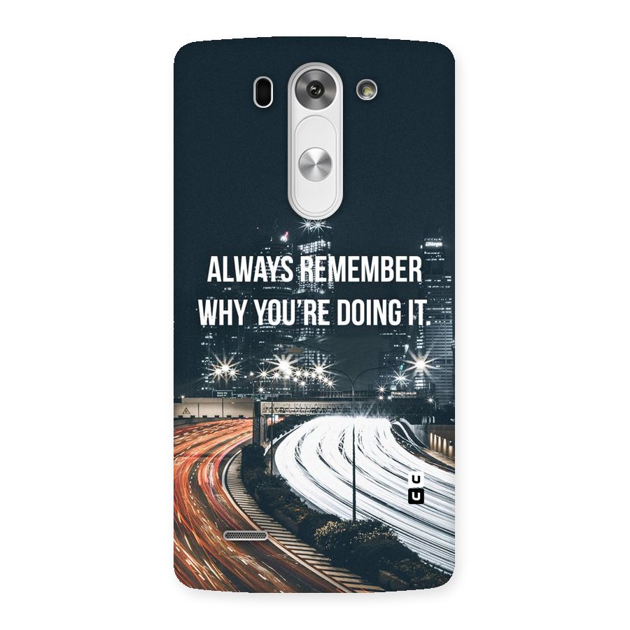 Always Remember Back Case for LG G3 Beat