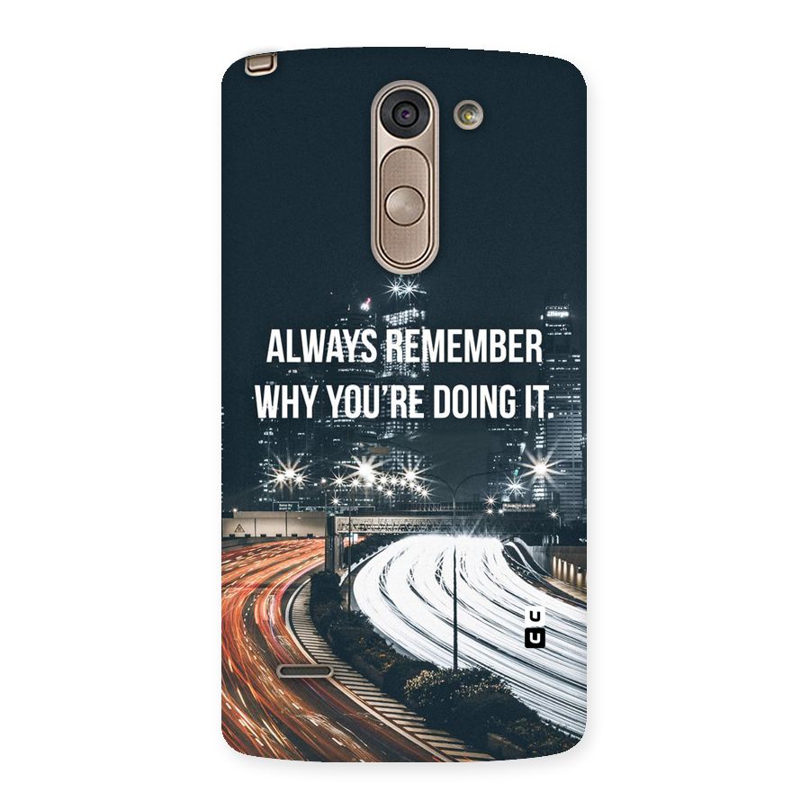 Always Remember Back Case for LG G3 Stylus