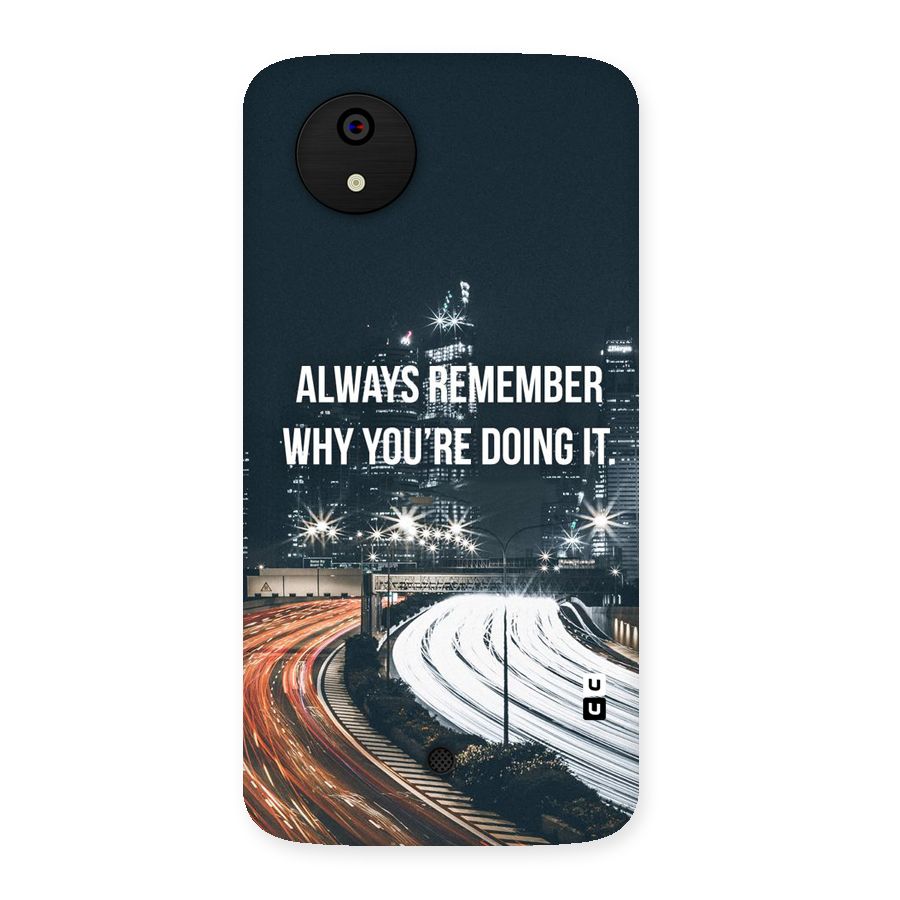 Always Remember Back Case for Micromax Canvas A1