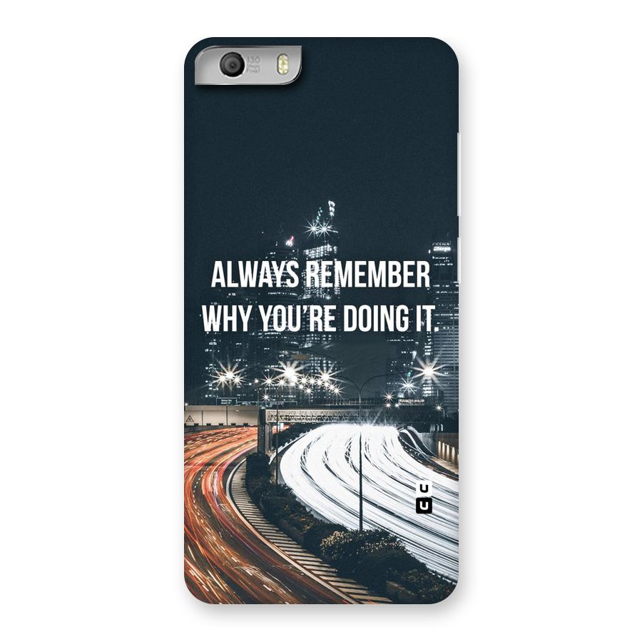 Always Remember Back Case for Micromax Canvas Knight 2