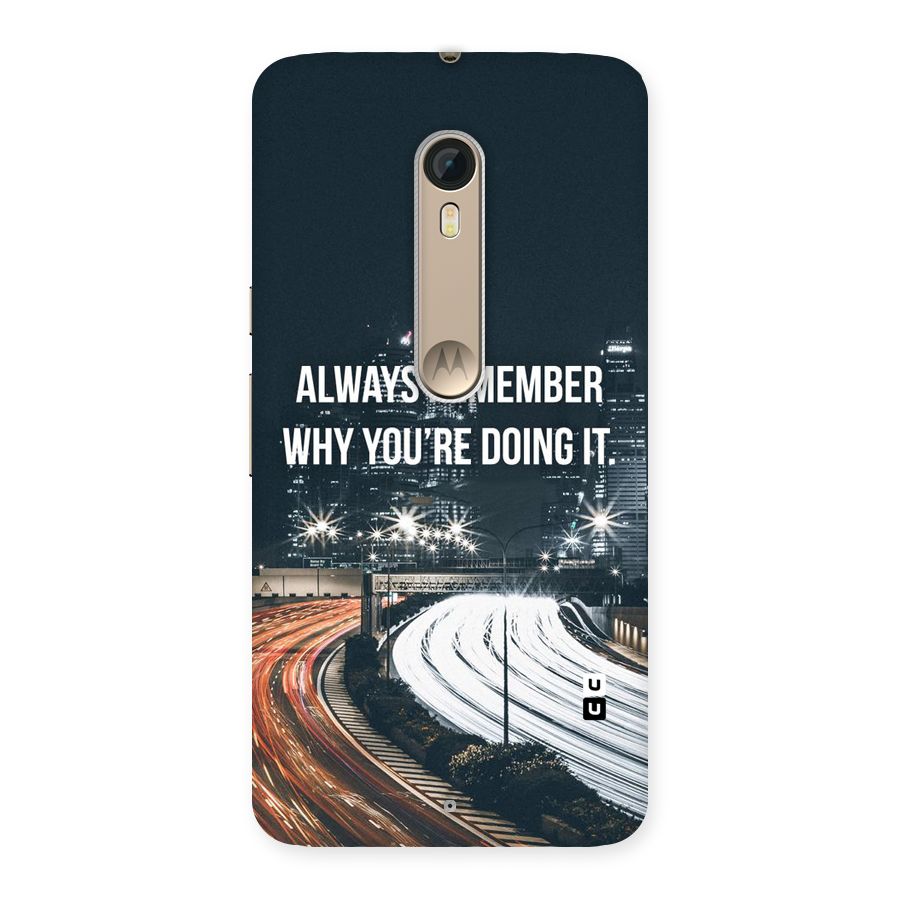 Always Remember Back Case for Motorola Moto X Style