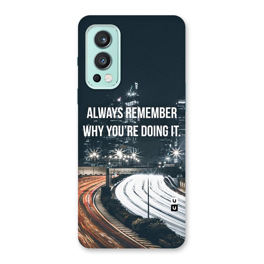Always Remember Back Case for OnePlus Nord 2 5G