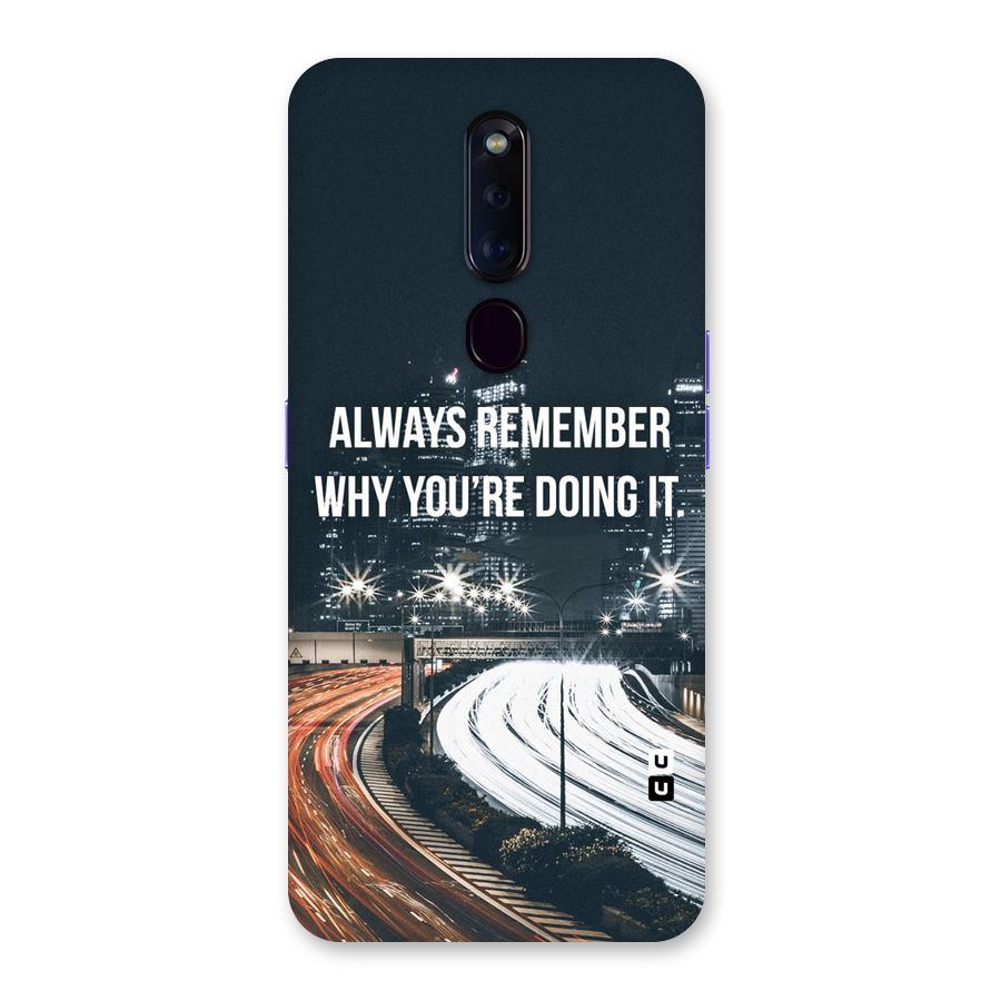 Always Remember Back Case for Oppo F11 Pro