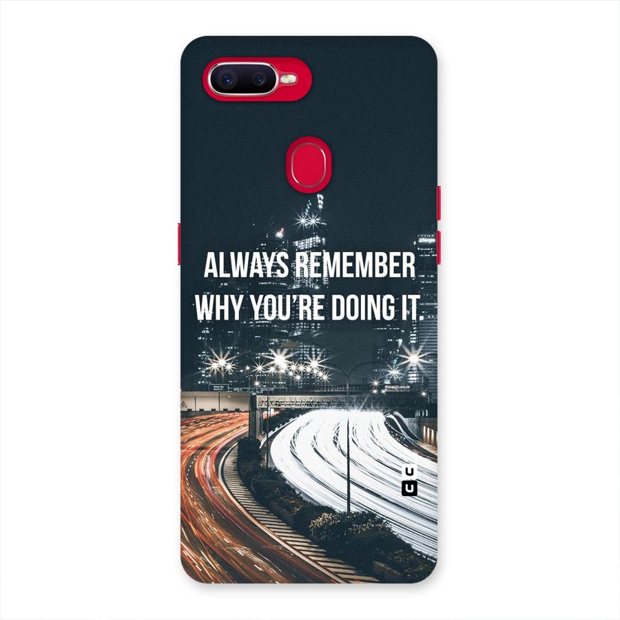 Always Remember Back Case for Oppo F9 Pro
