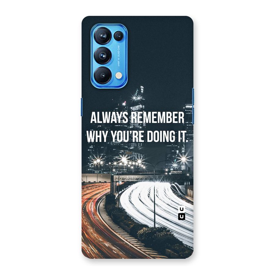 Always Remember Back Case for Oppo Reno5 Pro 5G