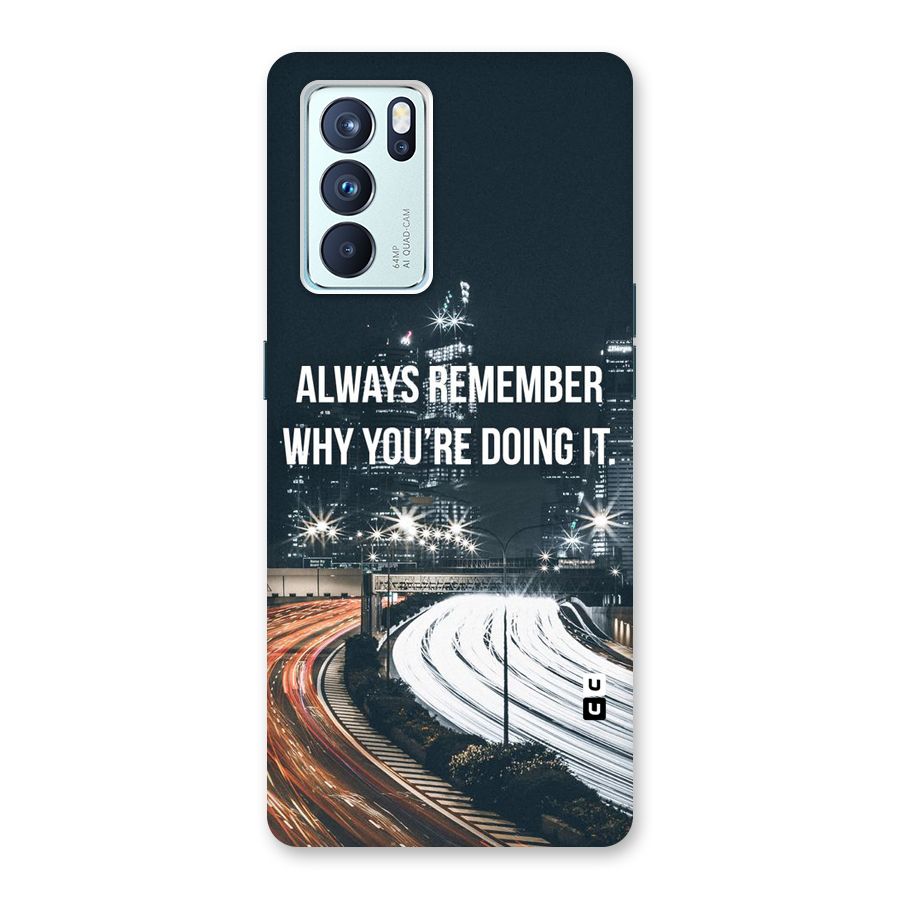 Always Remember Back Case for Oppo Reno6 Pro 5G