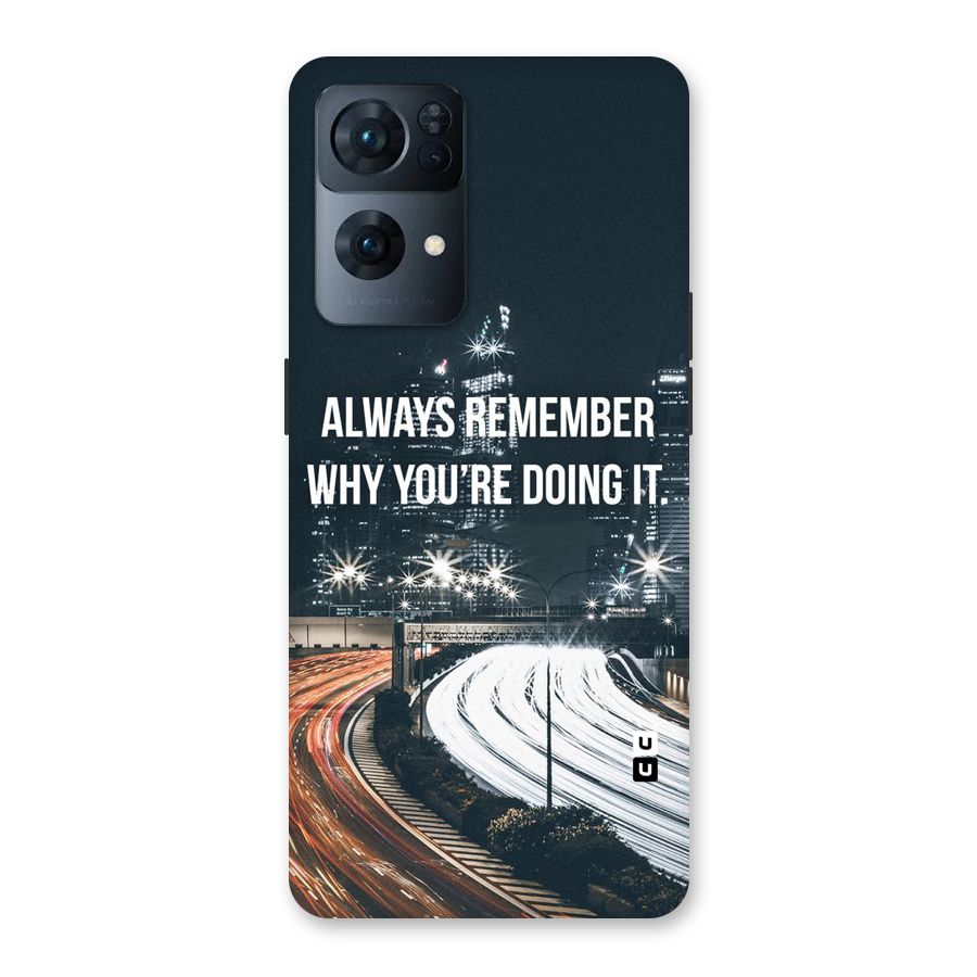Always Remember Back Case for Oppo Reno7 Pro 5G