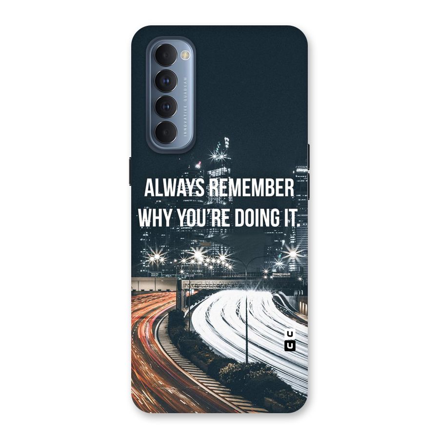 Always Remember Back Case for Reno4 Pro
