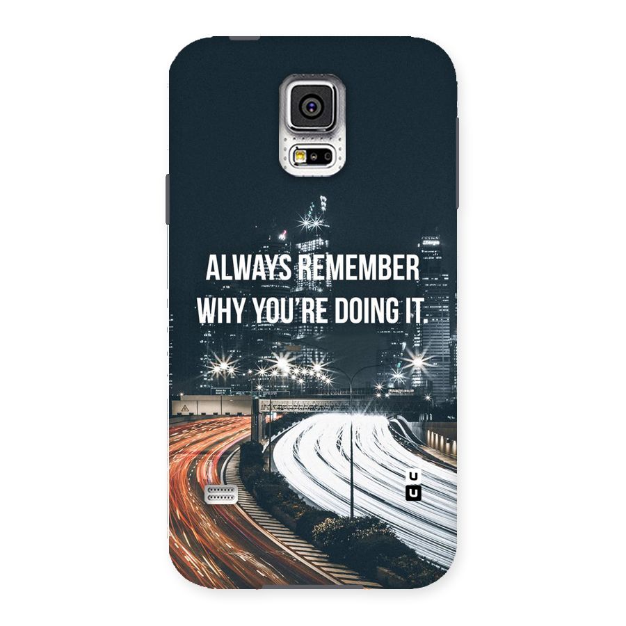 Always Remember Back Case for Samsung Galaxy S5