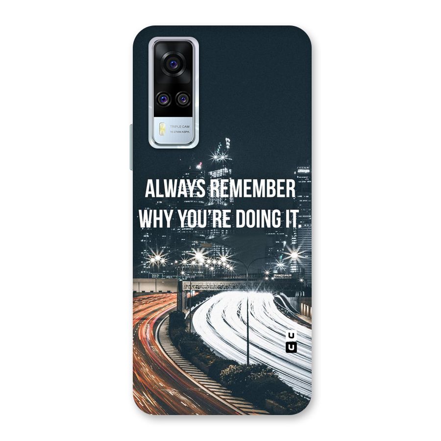 Always Remember Back Case for Vivo Y31