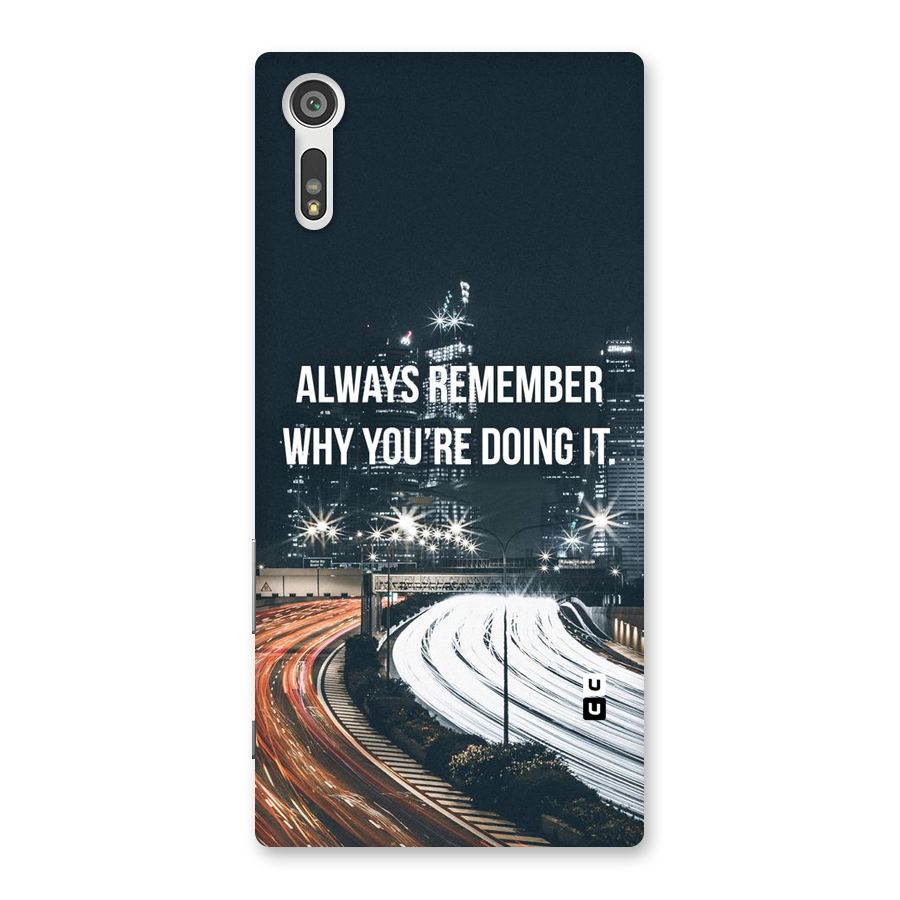 Always Remember Back Case for Xperia XZ