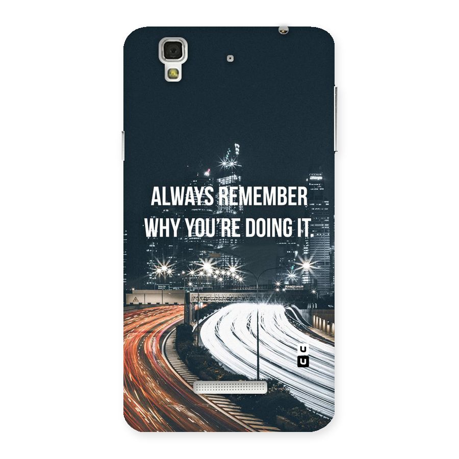 Always Remember Back Case for Yu Yureka