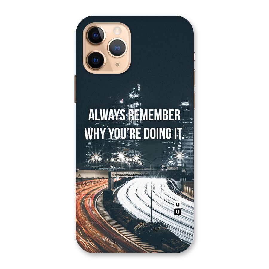 Always Remember Back Case for iPhone 11 Pro