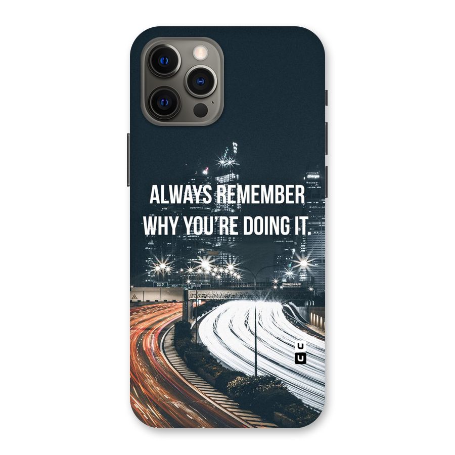 Always Remember Back Case for iPhone 12 Pro Max
