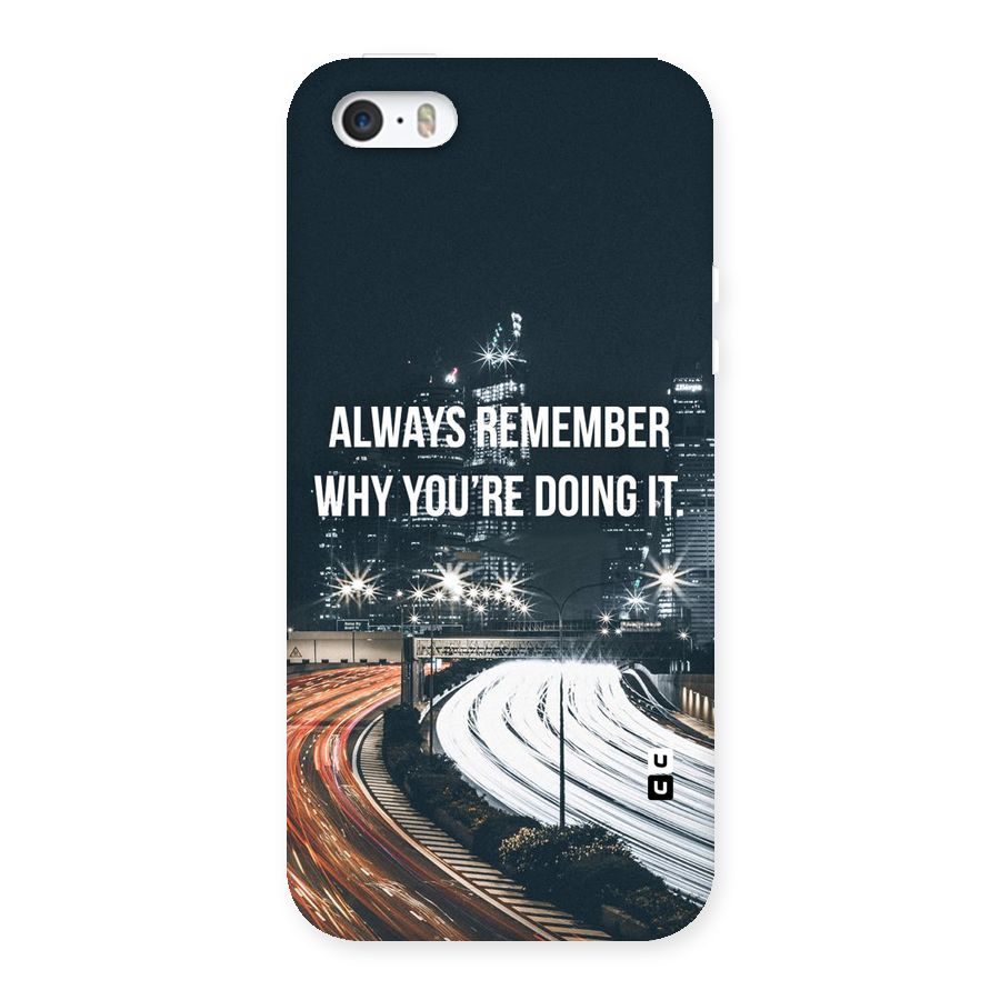 Always Remember Back Case for iPhone SE