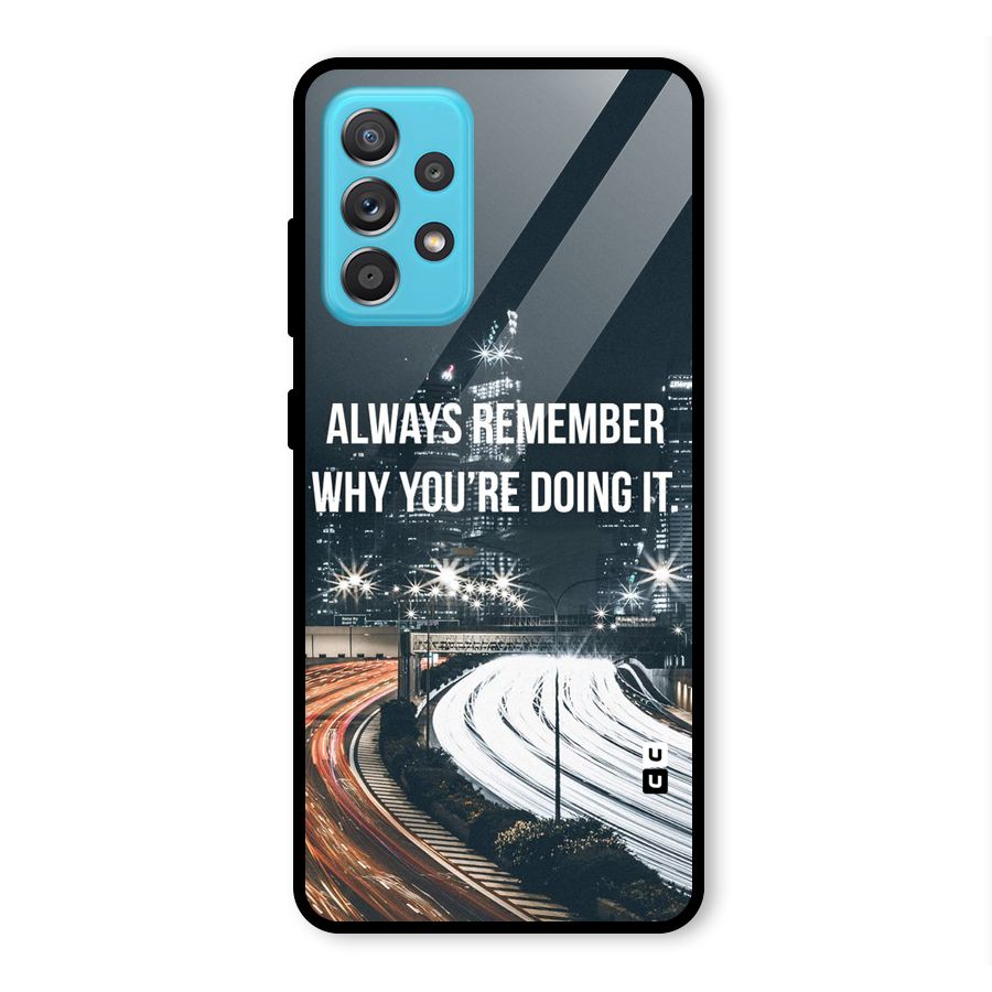 Always Remember Glass Back Case for Galaxy A52