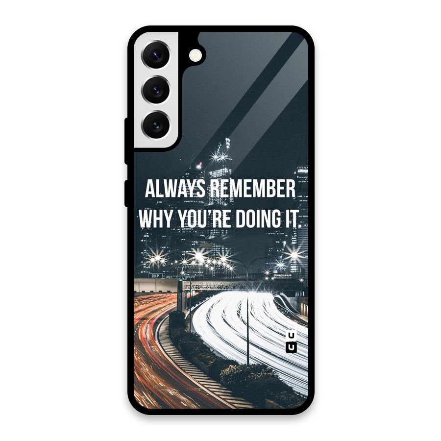 Always Remember Glass Back Case for Galaxy S22 Plus 5G