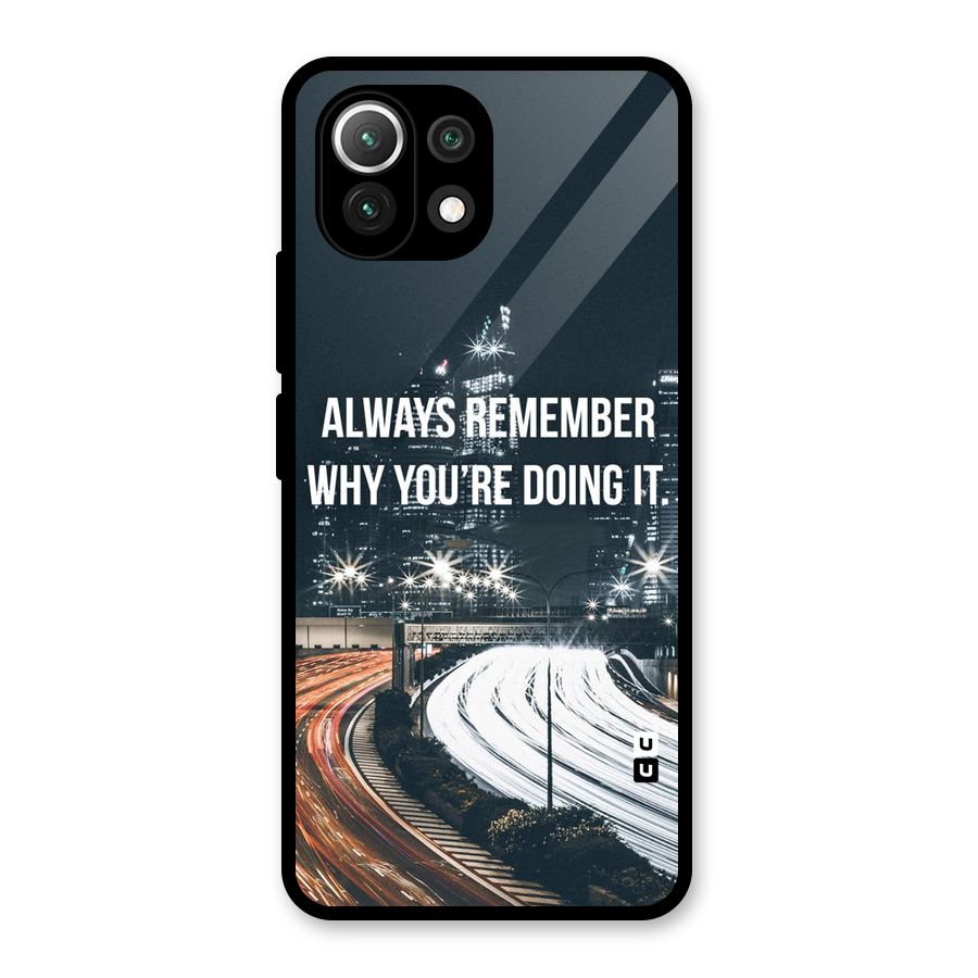 Always Remember Glass Back Case for Mi 11 Lite NE 5G