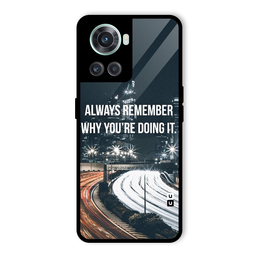 Always Remember Glass Back Case for OnePlus 10R
