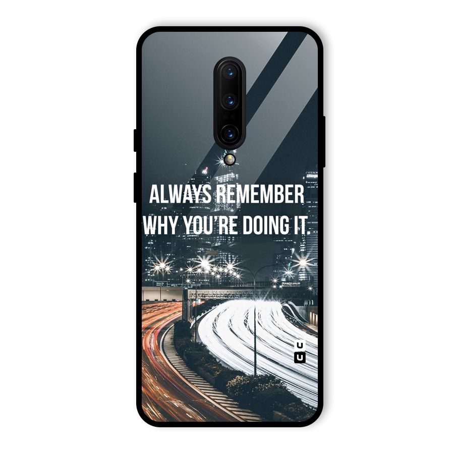 Always Remember Glass Back Case for OnePlus 7 Pro