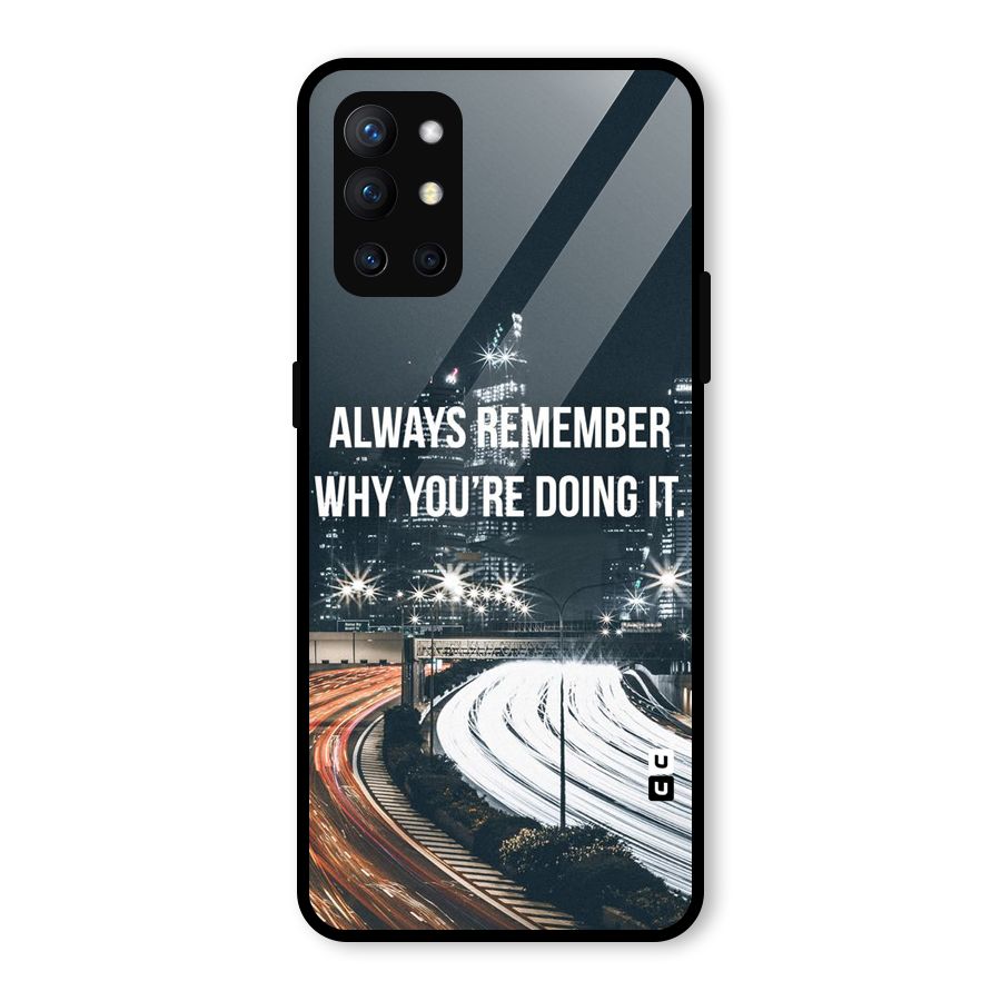 Always Remember Glass Back Case for OnePlus 9R