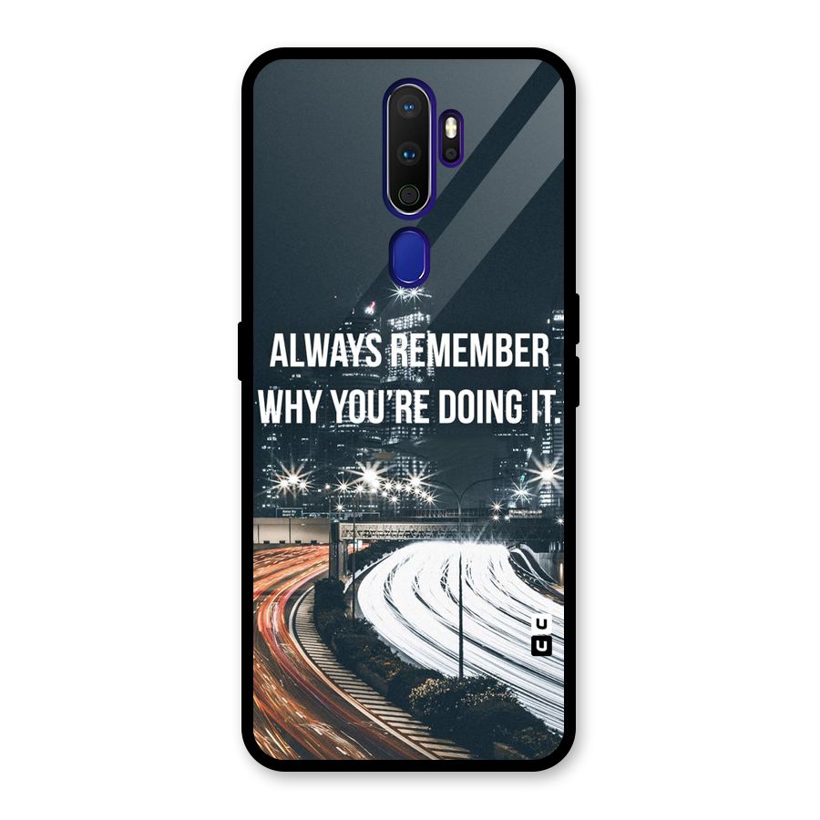 Always Remember Glass Back Case for Oppo A9 (2020)