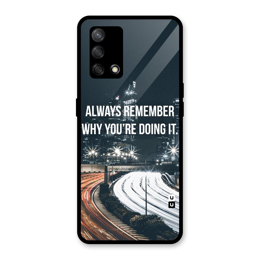 Always Remember Glass Back Case for Oppo F19
