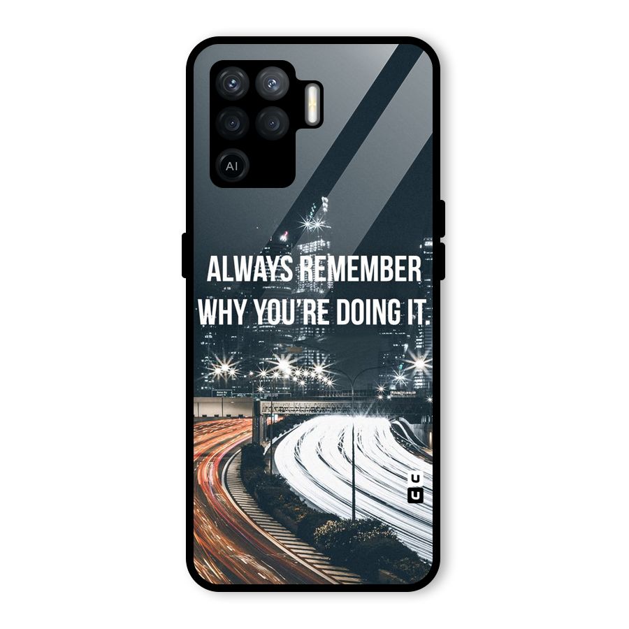 Always Remember Glass Back Case for Oppo F19 Pro